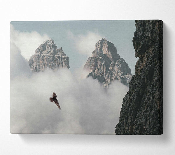  A Canvas Print of Grey Sky Solitude Canvas Wall Art