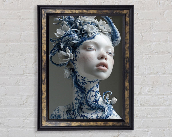 Porcelain Beauty Framed Print
