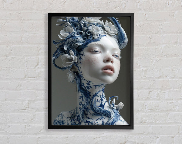 Porcelain Beauty Framed Print