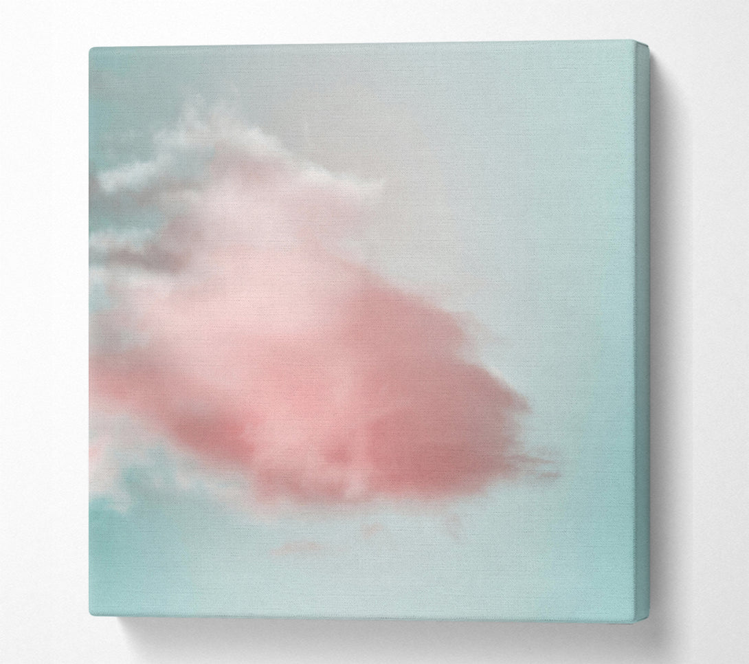  A Canvas Print of Soft Pink Cloudscape Canvas Print