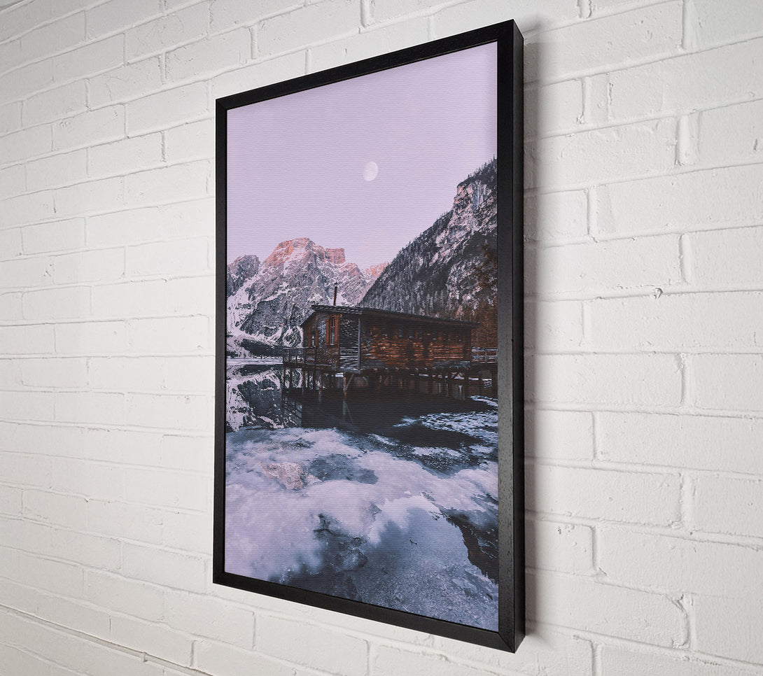  A Canvas Print of Lavender Mountain Cabin Canvas Print