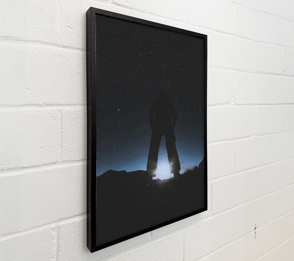 Blue Night Silhouette