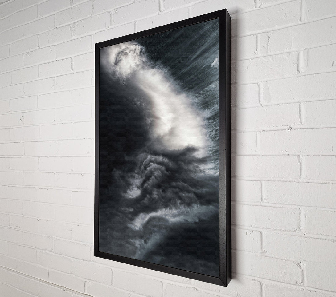  A Canvas Print of Grey Cloud Embrace Canvas Print