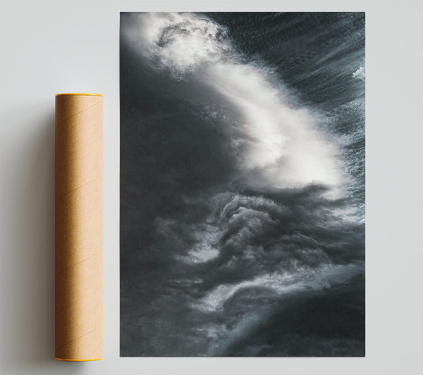 Grey Cloud Embrace Print