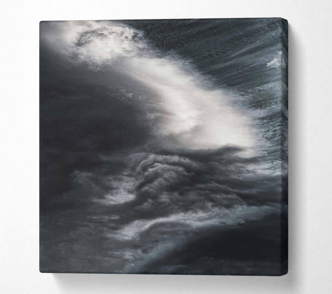  A Canvas Print of Grey Cloud Embrace Canvas Print