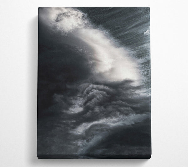  A Canvas Print of Grey Cloud Embrace Canvas Print