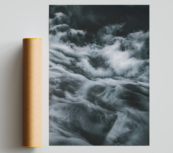 Deep Blue Cloudscape Giclee Print