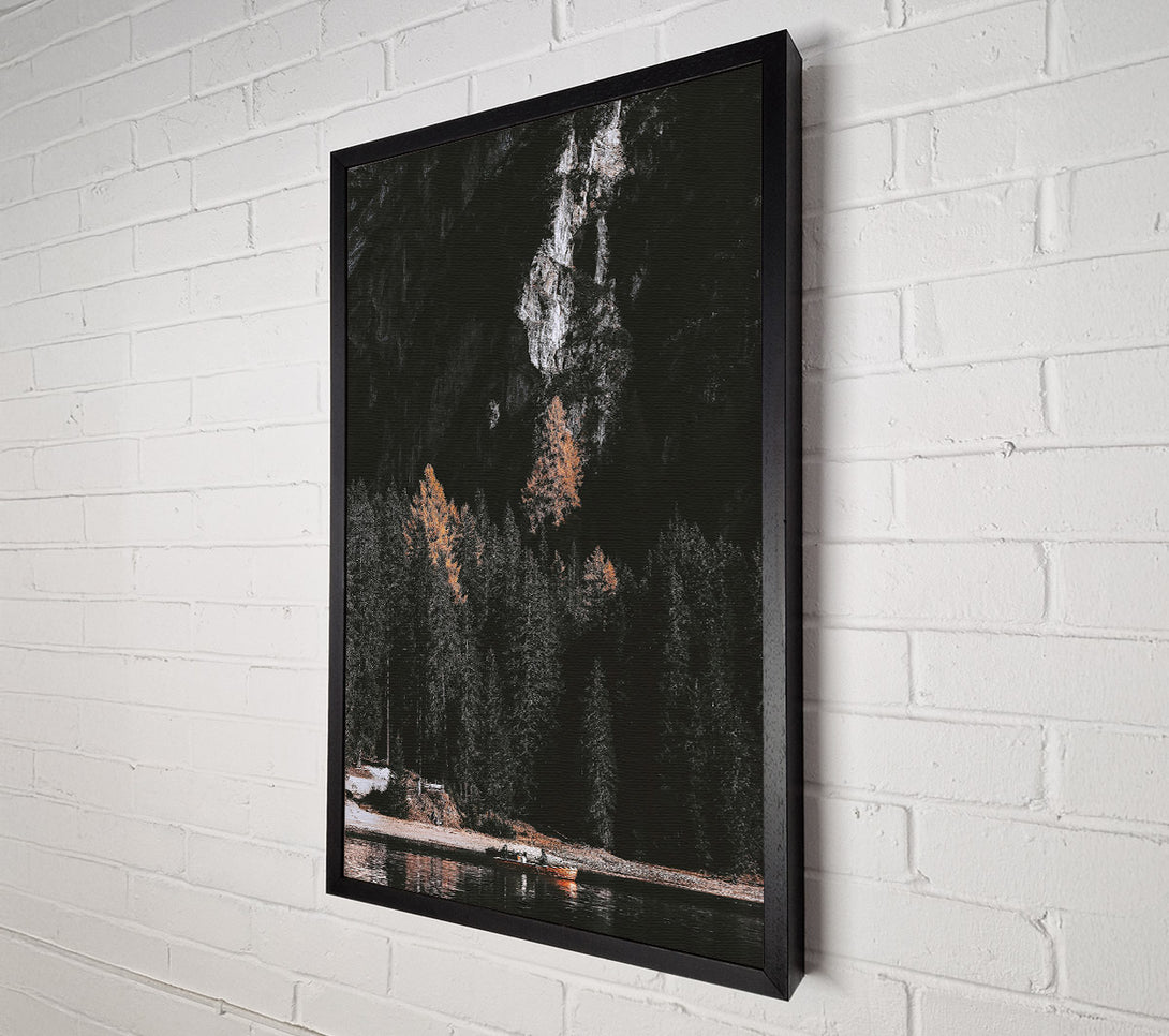  A Canvas Print of Golden Pines And Shadows Canvas Art