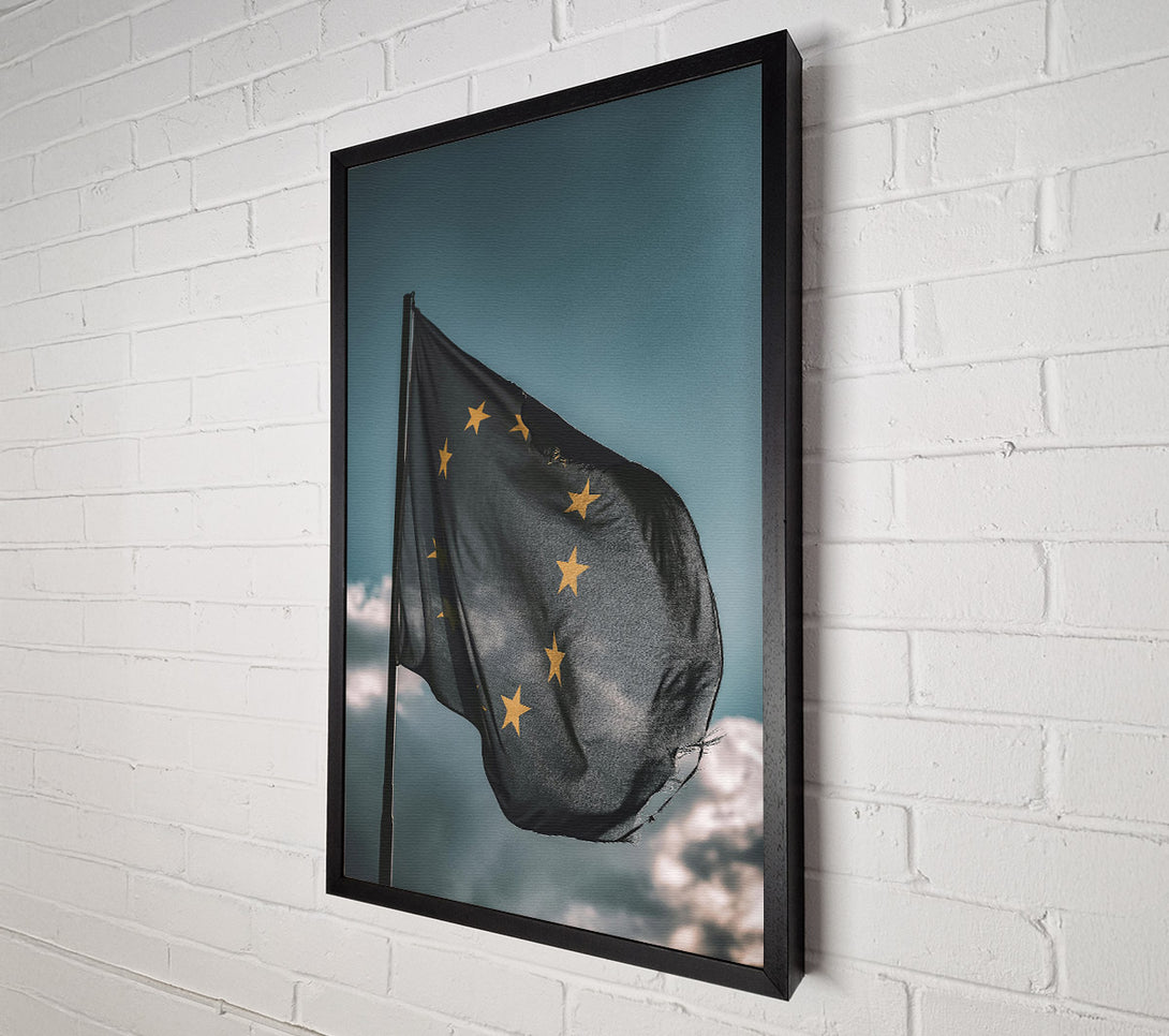  A Canvas Print of Azure Union Stars Canvas Wall Art
