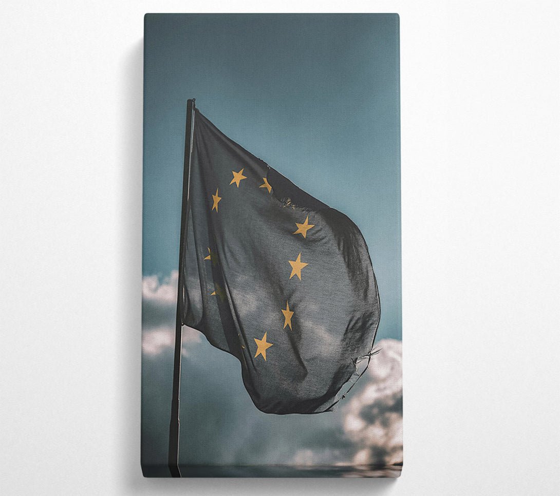  A Canvas Print of Azure Union Stars Canvas Wall Art
