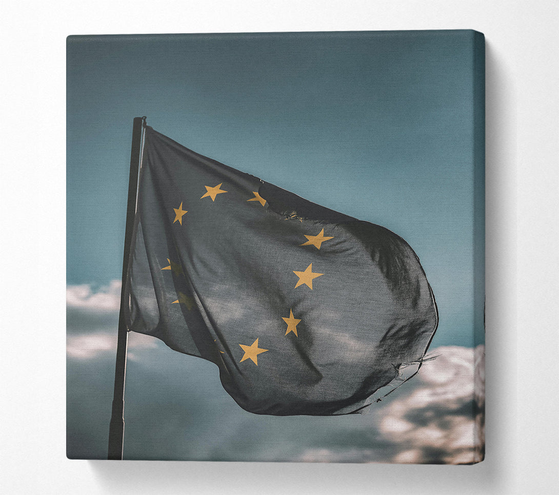  A Canvas Print of Azure Union Stars Canvas Wall Art