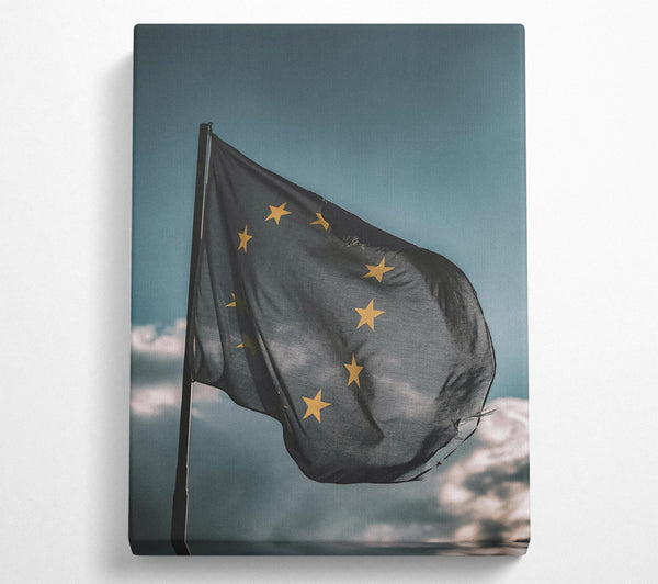  A Canvas Print of Azure Union Stars Canvas Wall Art