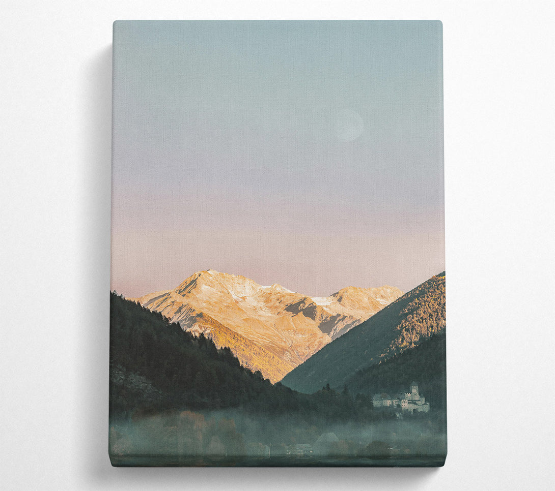  A Canvas Print of Golden Mountain Mist Canvas Print