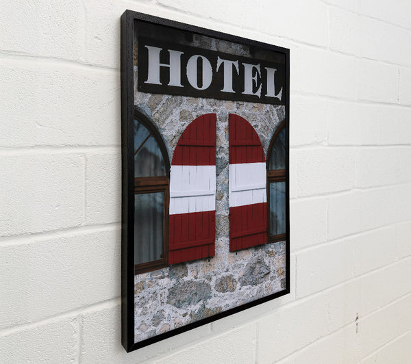 Red Hotel Shutters