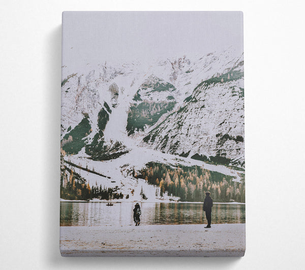  A Canvas Print of White Mountain Reflections Canvas Wall Art