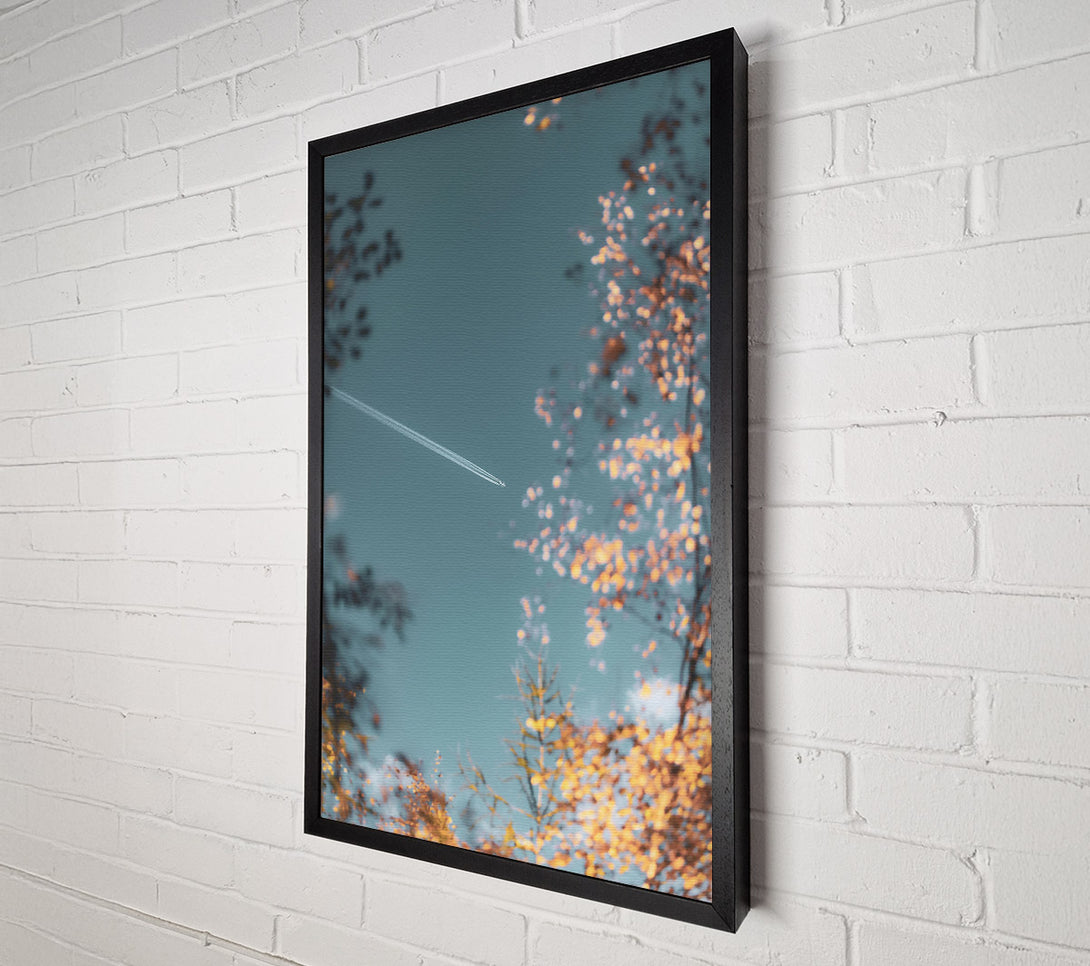  A Canvas Print of Blue Sky Contrail Canvas Wall Art