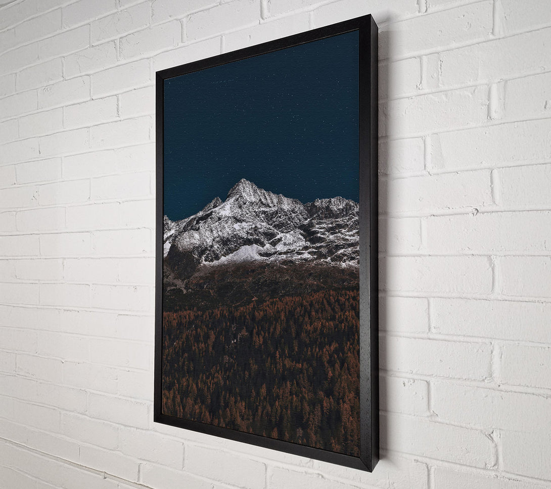  A Canvas Print of Midnight Blue Mountaintop Canvas Print