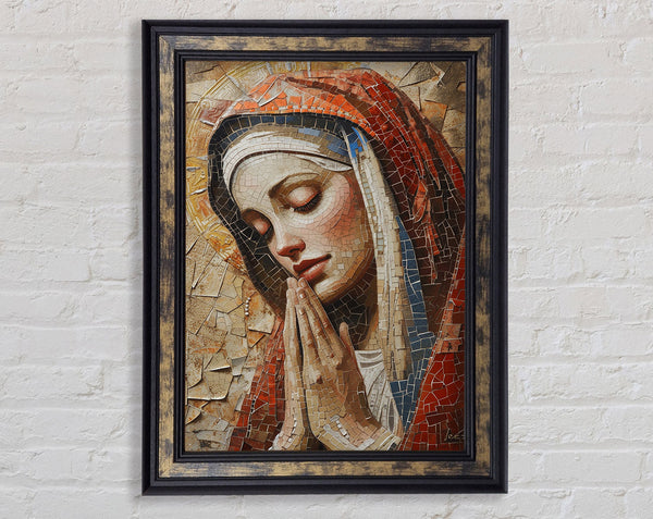 Prayers Mosaic Framed Print