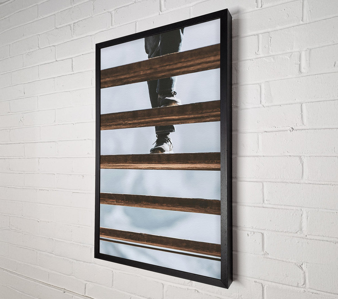  A Canvas Print of Brown Steps Upward Canvas Art