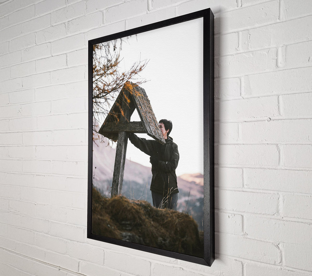  A Canvas Print of Brown Mountain Shelter Canvas Print