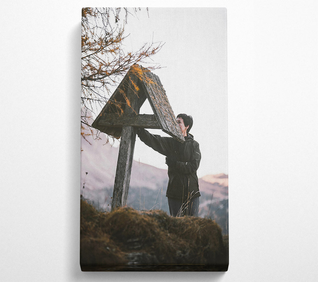  A Canvas Print of Brown Mountain Shelter Canvas Print
