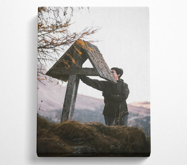  A Canvas Print of Brown Mountain Shelter Canvas Print