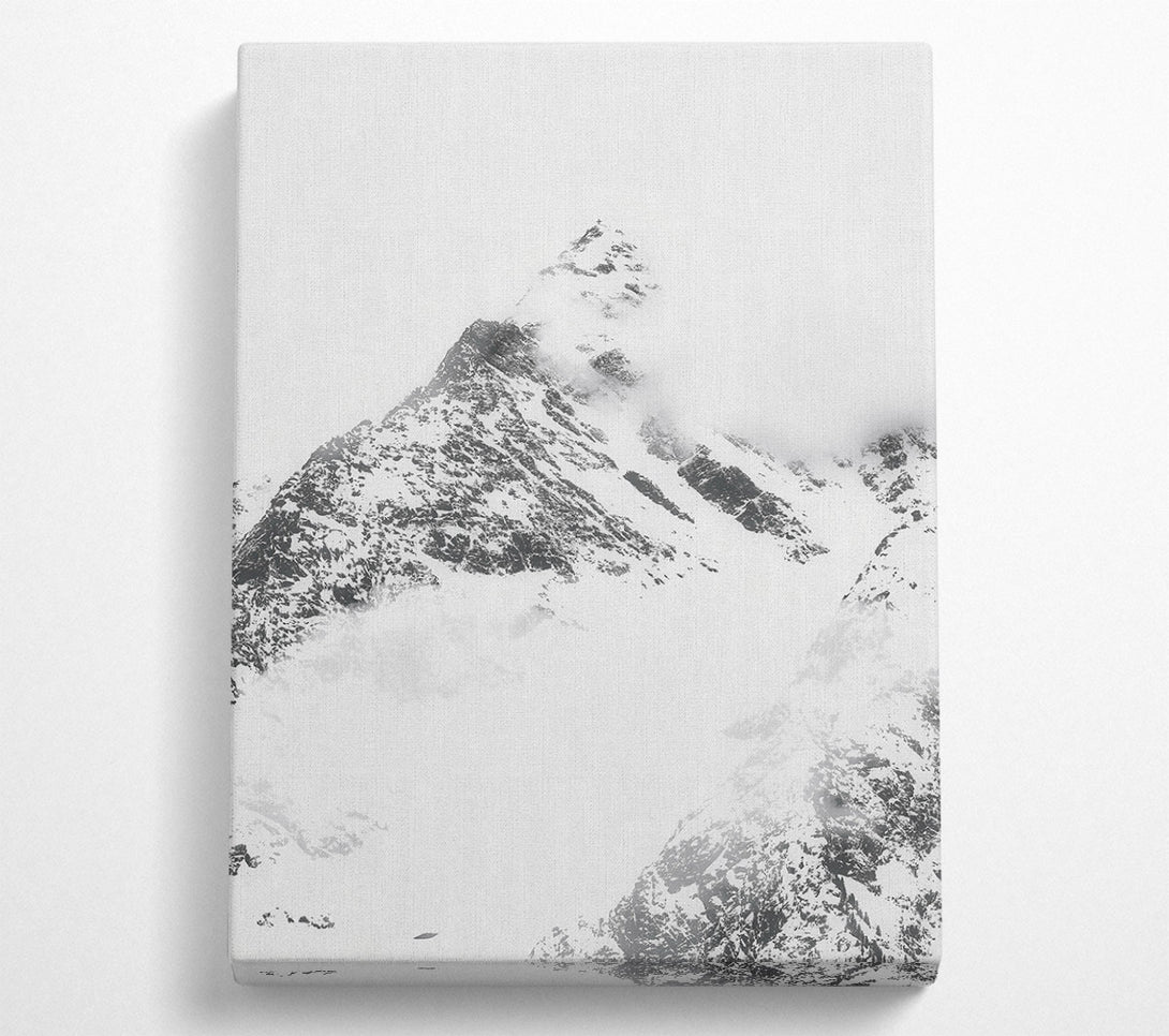  A Canvas Print of White Peak Serenity Canvas Print
