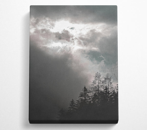  A Canvas Print of Grey Skies Strike Canvas Wall Art