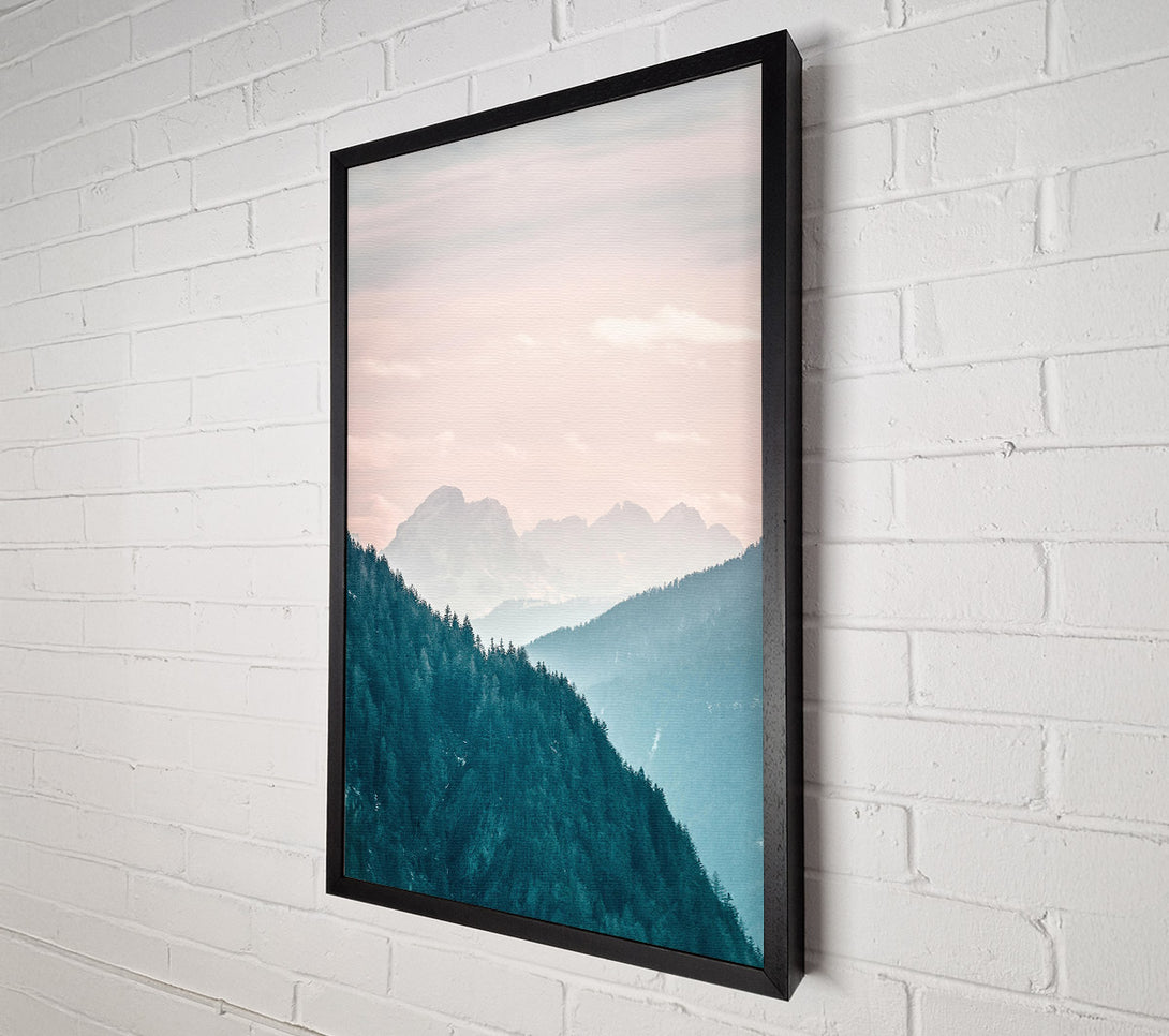 A Canvas Print of Azure Mountain Ridge Canvas Art