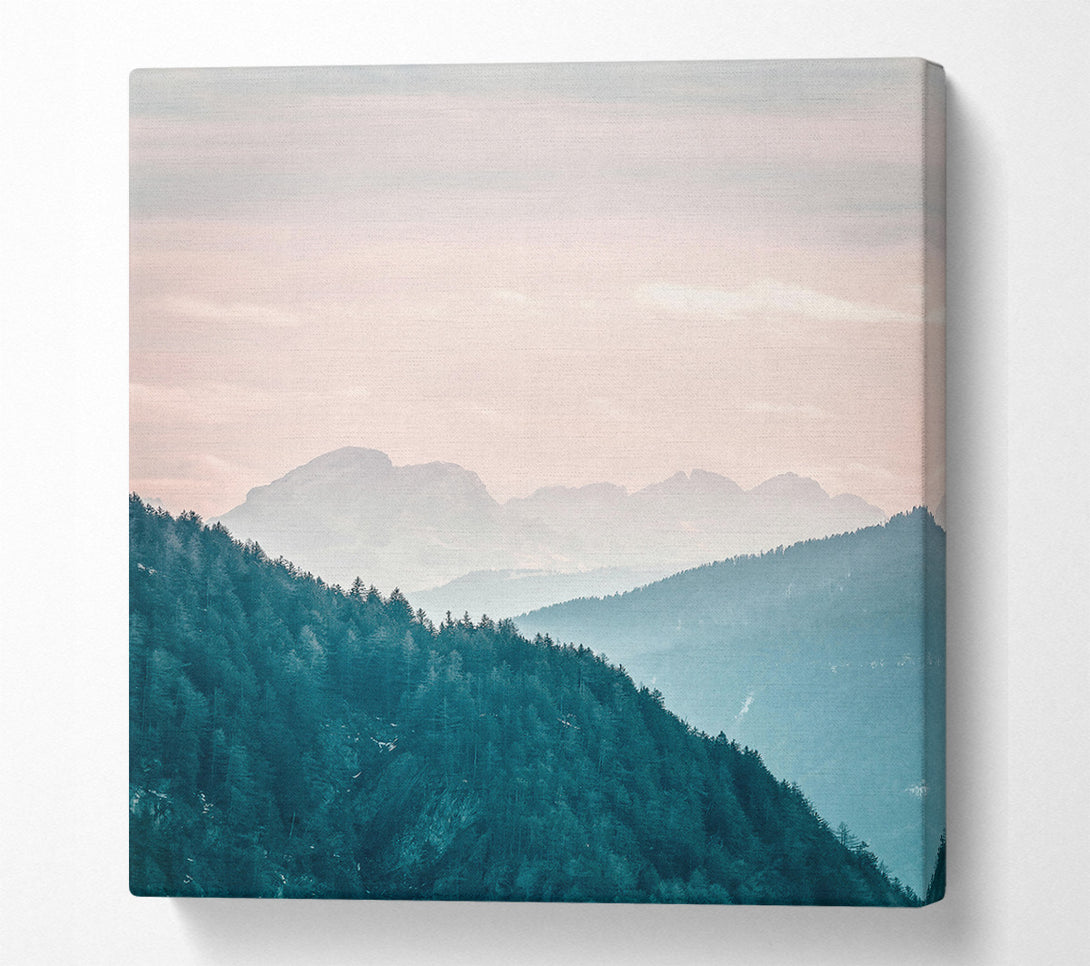  A Canvas Print of Azure Mountain Ridge Canvas Art
