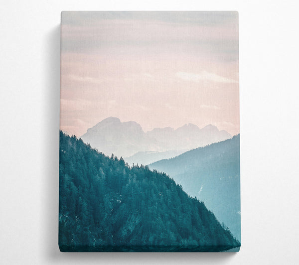  A Canvas Print of Azure Mountain Ridge Canvas Art