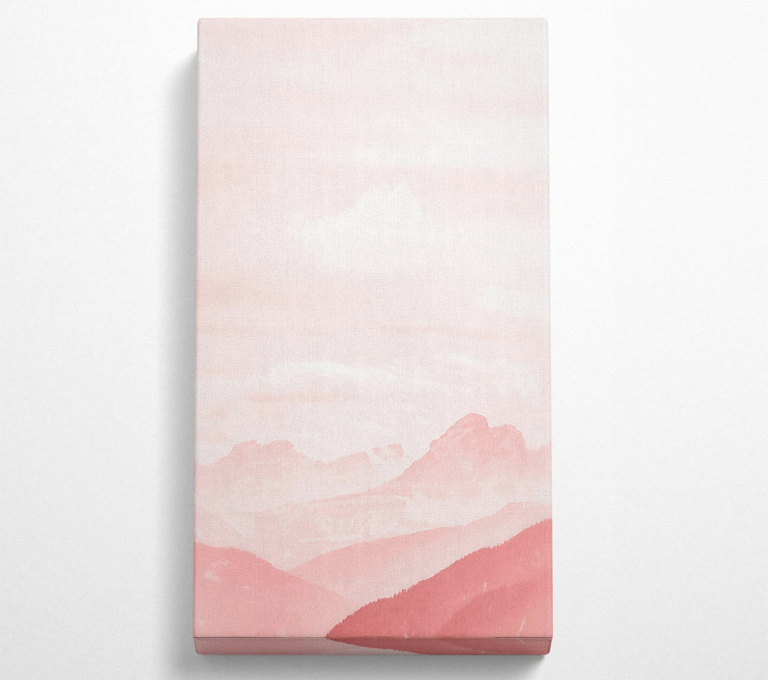  A Canvas Print of Pink Mountain Haze Canvas Wall Art