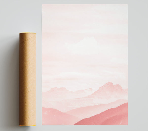 Pink Mountain Haze Print