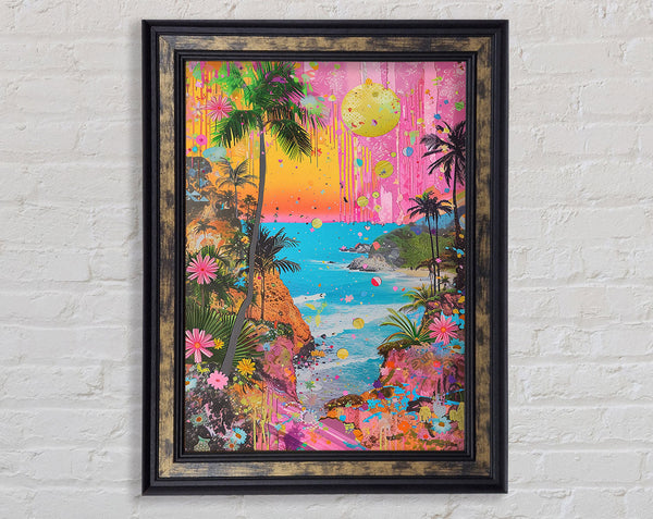 Psychedelic Paradise Framed Print