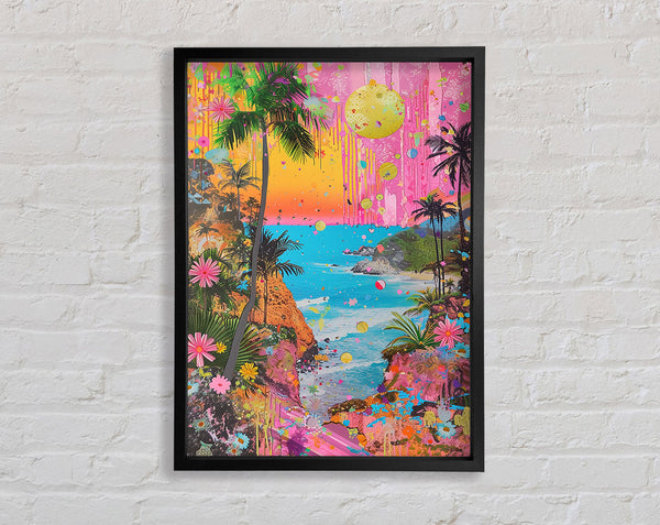 Psychedelic Paradise Framed Print
