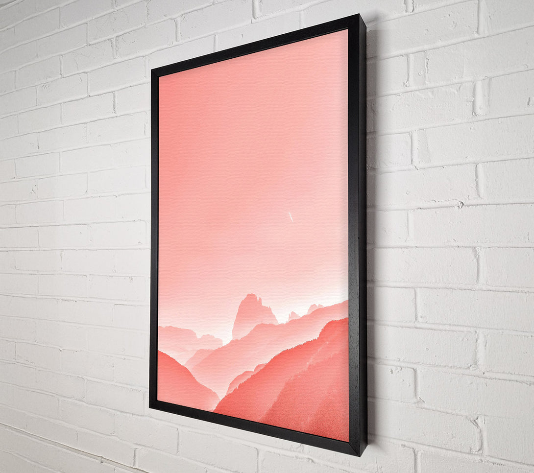  A Canvas Print of Coral Mountain Haze Canvas Print