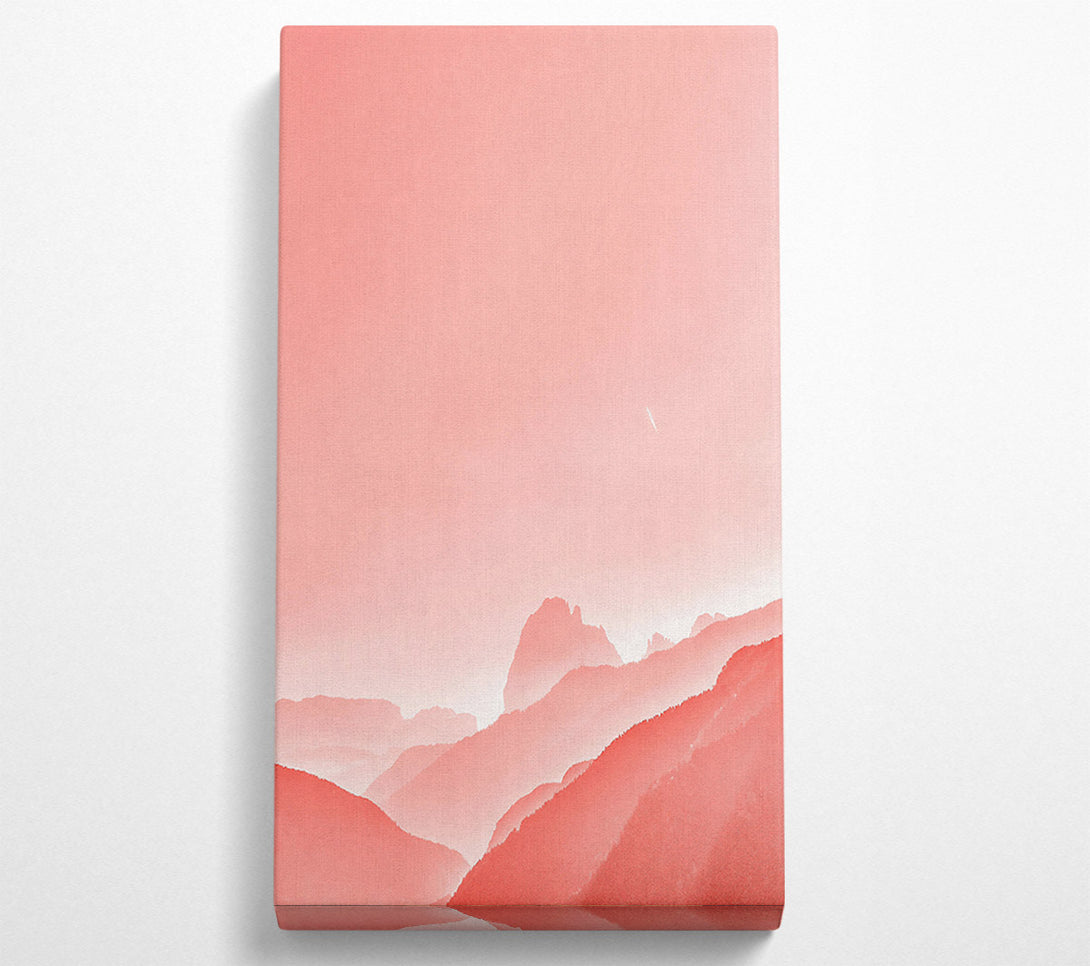  A Canvas Print of Coral Mountain Haze Canvas Print
