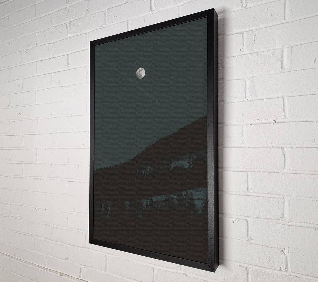  A Canvas Print of Blue Moon'S Shadow Canvas Wall Art