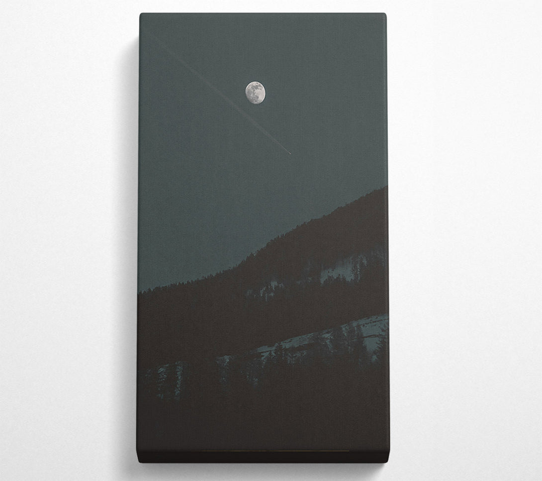  A Canvas Print of Blue Moon'S Shadow Canvas Wall Art