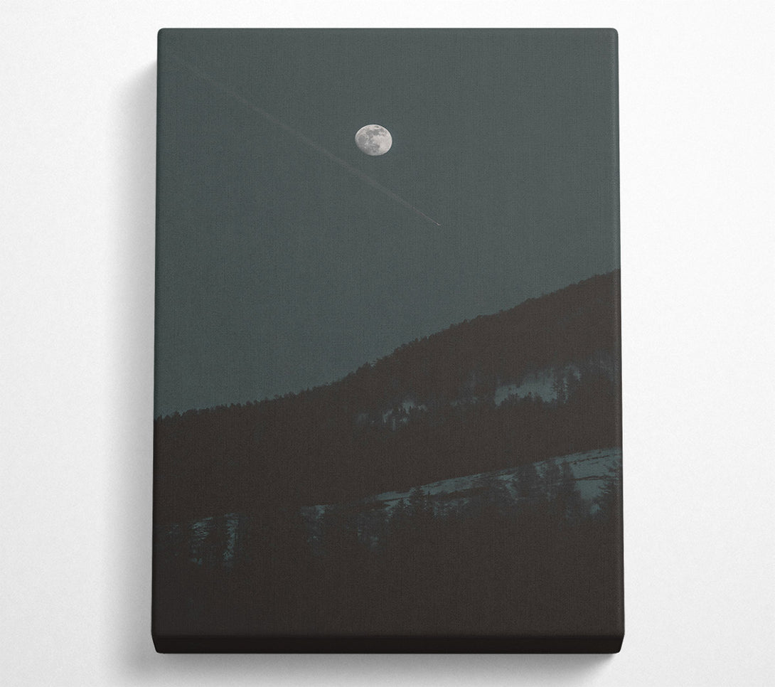  A Canvas Print of Blue Moon'S Shadow Canvas Wall Art