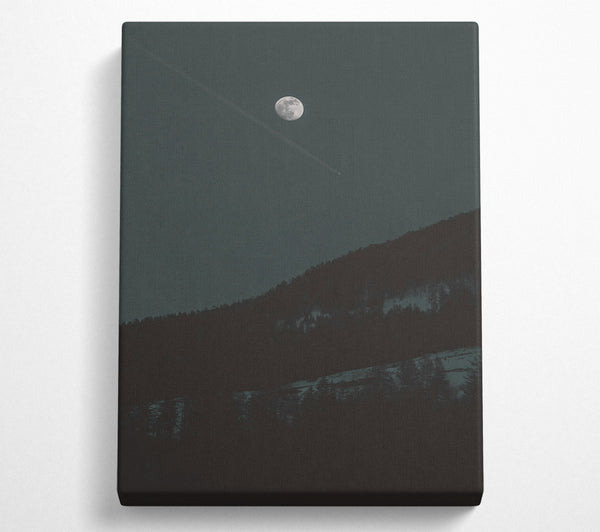  A Canvas Print of Blue Moon'S Shadow Canvas Wall Art