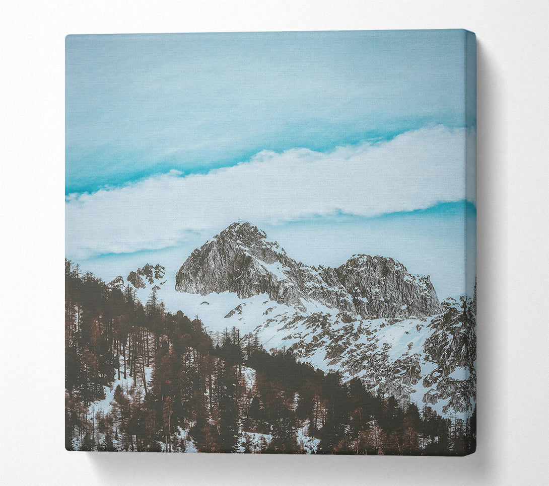  A Canvas Print of Azure Peak Serenity Canvas Print