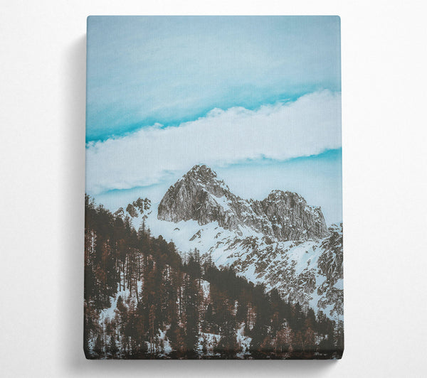  A Canvas Print of Azure Peak Serenity Canvas Print