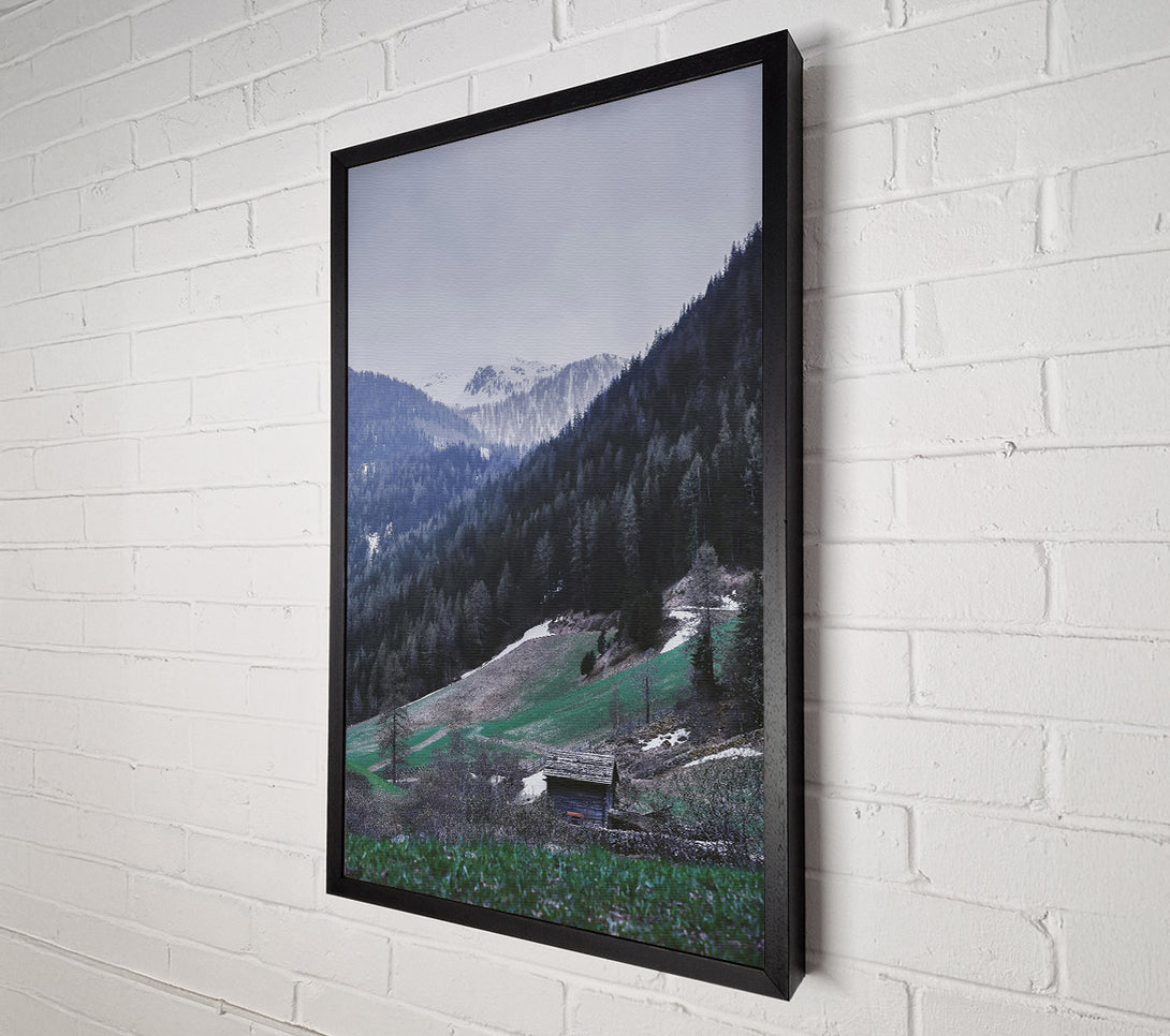  A Canvas Print of Green Valley Cabin Canvas Wall Art