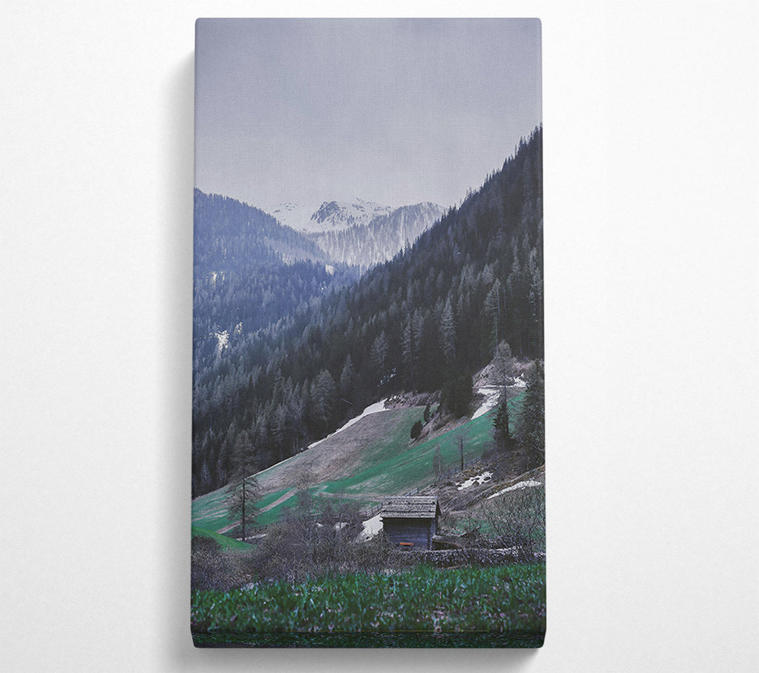  A Canvas Print of Green Valley Cabin Canvas Wall Art