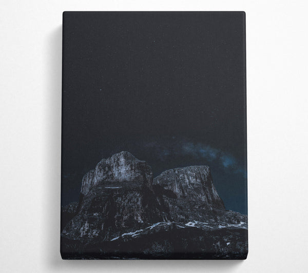  A Canvas Print of Black Night Peaks Canvas Art