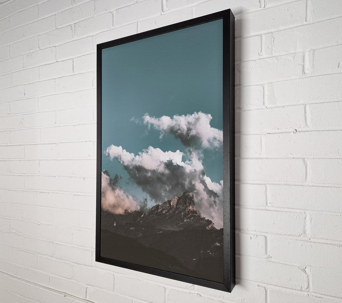  A Canvas Print of Teal Mountain Dreams Canvas Wall Art