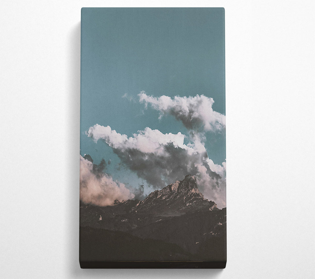  A Canvas Print of Teal Mountain Dreams Canvas Wall Art