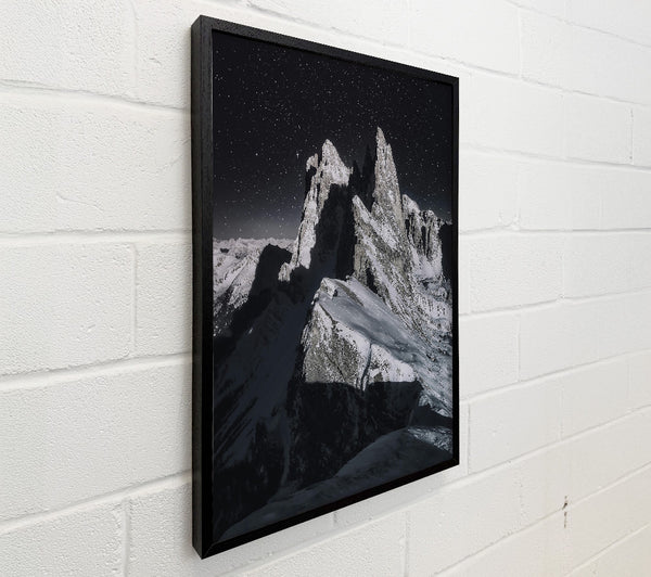 Black Sky Mountain Peaks
