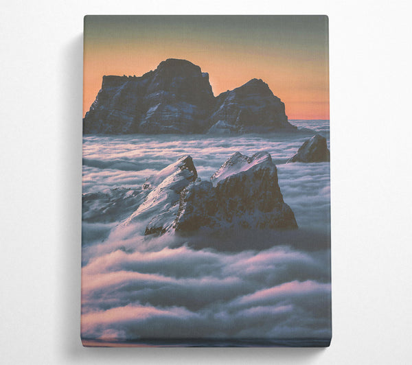  A Canvas Print of Pink Cloud Peaks Canvas Print